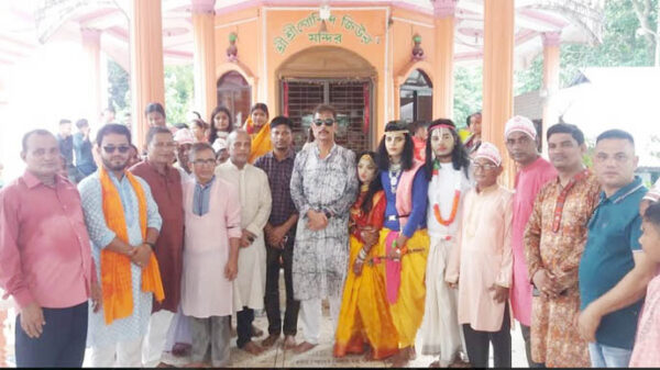 নবীগঞ্জে শ্রীকৃষ্ণের জন্মাষ্ঠমী পালন ও মঙ্গল শোভাযাত্রা অনুষ্টিত 
